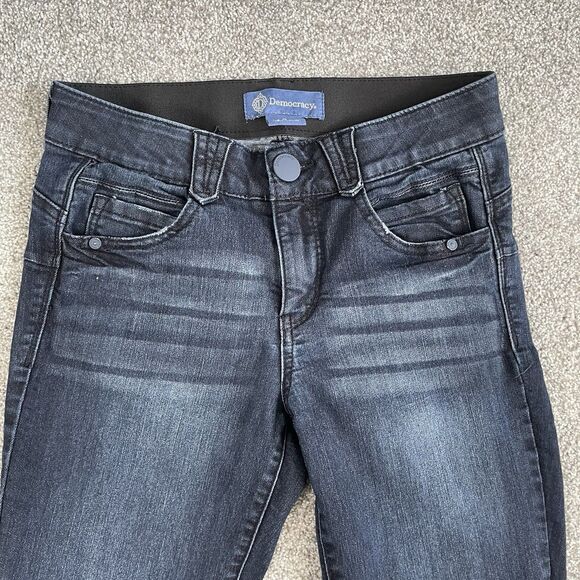 Democracy Ab Solution Booty Lift Jegging Dark Indigo Jeans Womens Size 2 - Picture 5 of 12